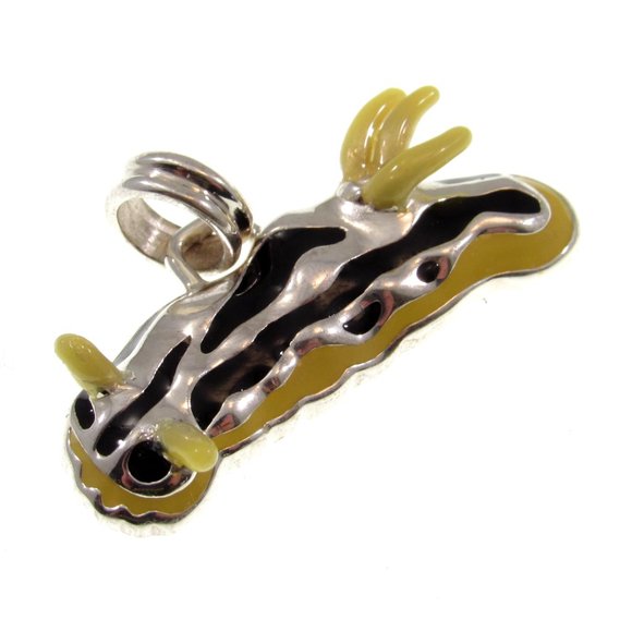 Solid 925 Sterling Silver Nudibranch Sea Life Pendant by Peter Stone Jewelry - Picture 3 of 5